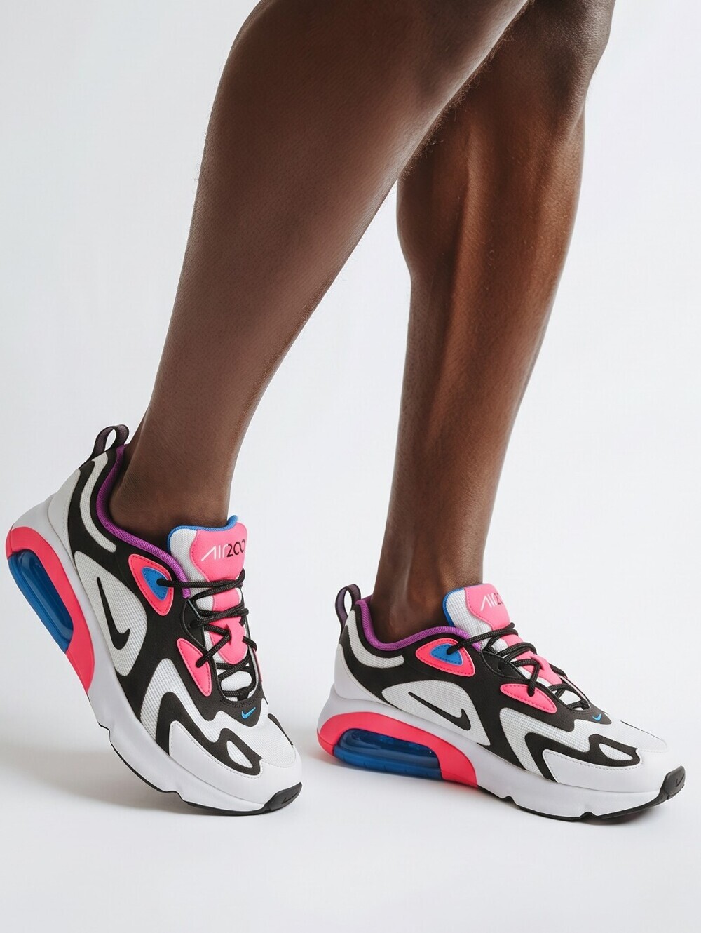 Nike Air Max 200 White Pink Running Shoes Size 6 Big Girl